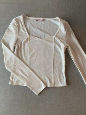 Off-White Long Sleeve Top